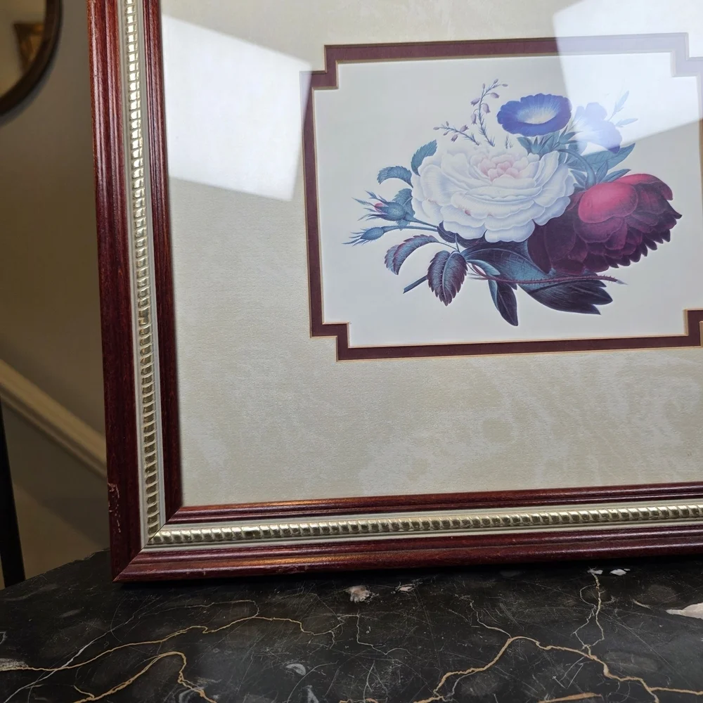 Vintage Framed Floral Botanical Print Wall Art - Picture 6 of 11